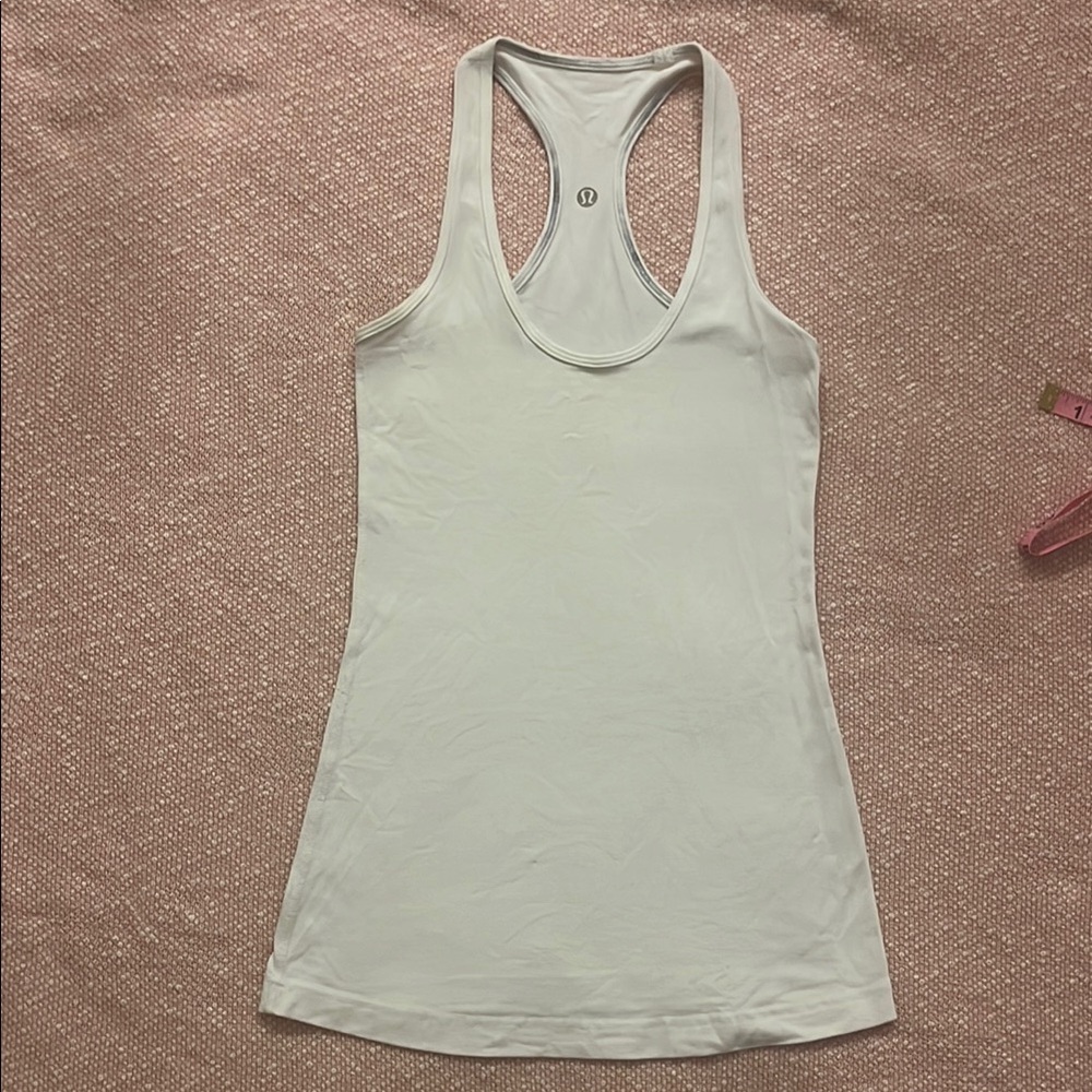 White Reversible Lulu Tank Top